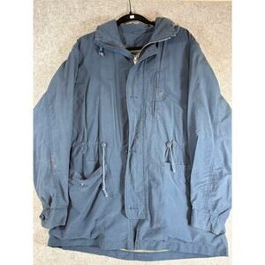 Vintage 90s Gap Classic Field Military Jacket Men Blue Utility Outdoor Small